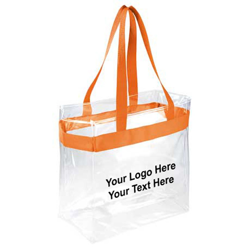 Custom Printed Game Day Clear Stadium Totes Bags