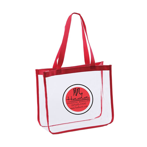 Promotional The Fashion Clear Vinyl Tote Bags