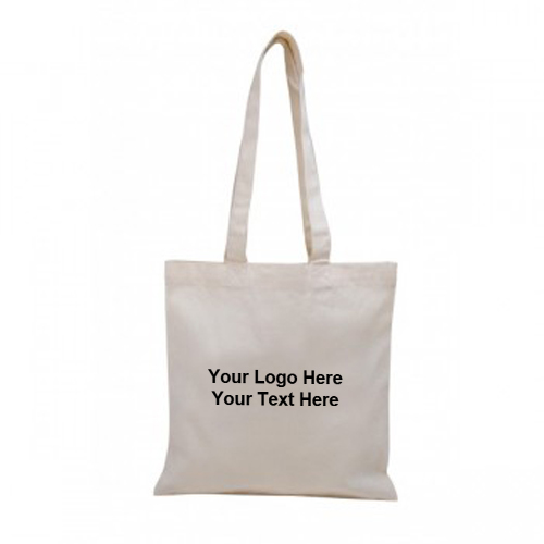 Personalized V Natural Organic Flat Tote Bags - Natural / Eco-Friendly ...