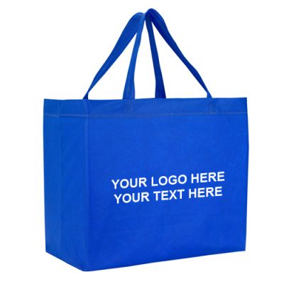 Logo Imprinted Heat Sealed Non-Woven Grande Tote Bags