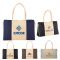 Custom Imprinted Mini Resort Jute Tote Bags - Jute Tote Bags