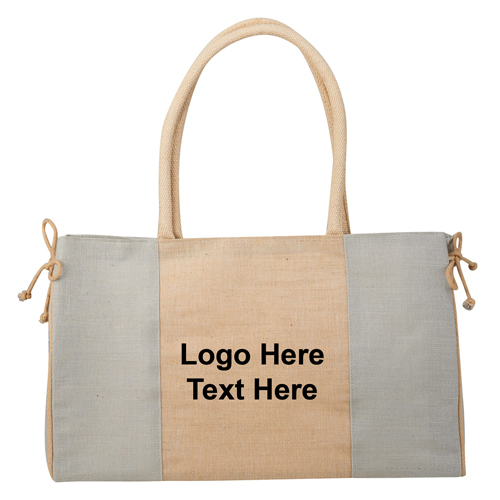 Custom Imprinted Mini Resort Jute Tote Bags
