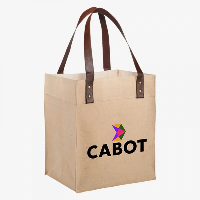 Promotional Logo Jute Grocery Tote Bags