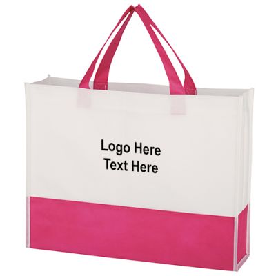 Custom Printed Non-Woven Prism Tote Bags