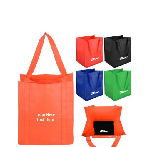 Custom Printed Premium Non Woven Grocery Tote Bags