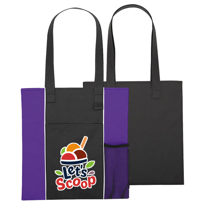 Non-Woven Water Resistant Brochure Tote Bags