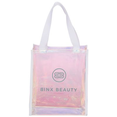  Imprinted Iridescent Gift Tote Bags