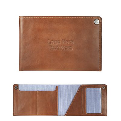 Custom Imprinted Alternative Leather Travel Wallet