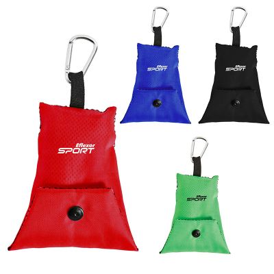 15.25 x 15.5 Inch Promotional Cooling Towels with Carabiner