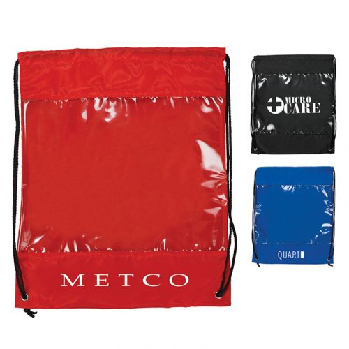 Custom Backpacks with Clear Safety Window