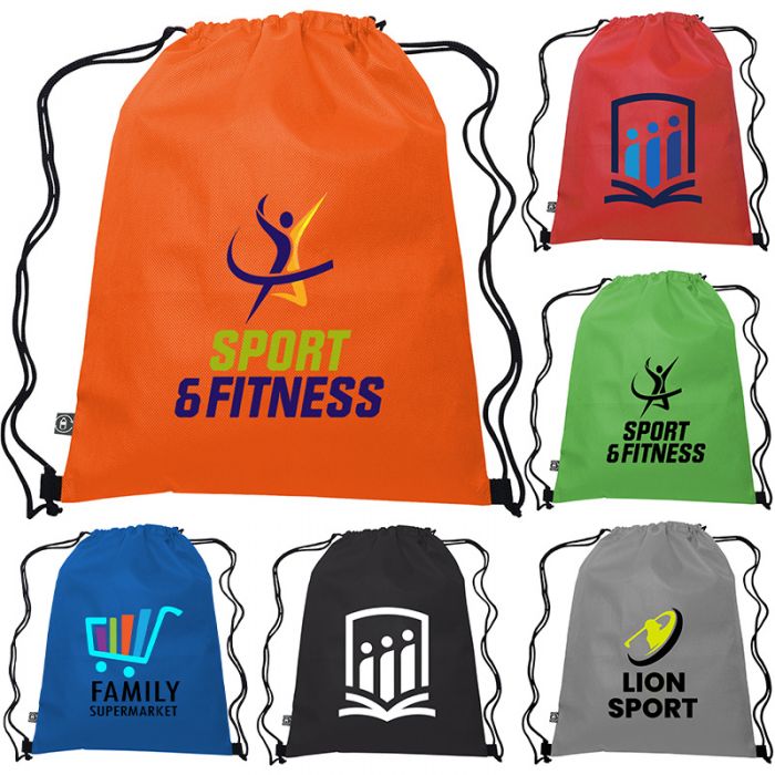 Custom Imprinted Non-Woven Sports Pack with 100% Rpet Material