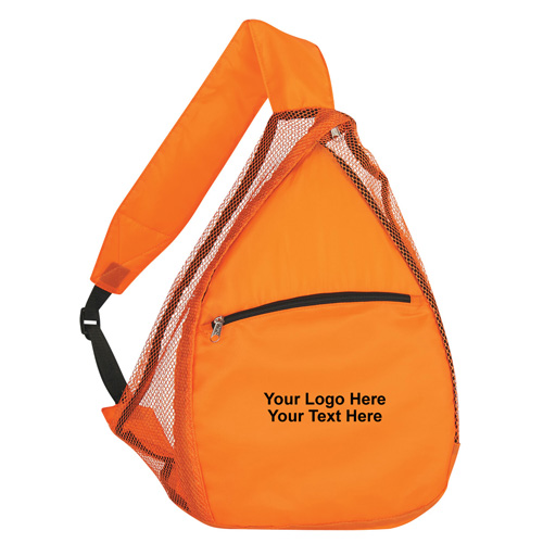 Custom Printed Mesh Sling Backpacks
