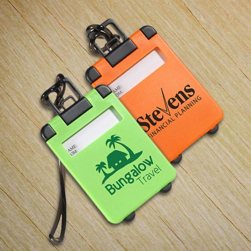 Custom Printed Suitcase Shaped Travel Tote Luggage Tags