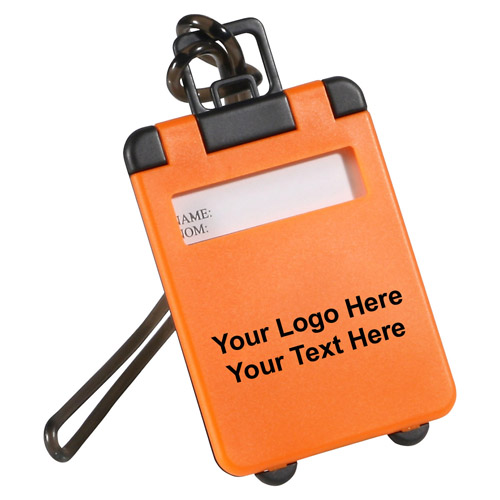 Custom Printed Suitcase Shaped Travel Tote Luggage Tags