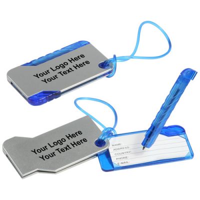 Customized Hideaway Luggage Tag And Pen