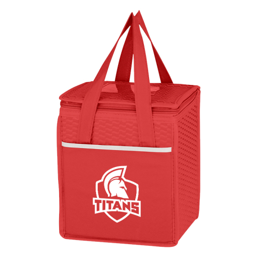 Non-Woven Wave Design Cooler Lunch Bags