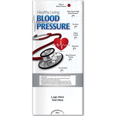Custom Imprinted Blood Pressure Healthy Living Pocket Slider