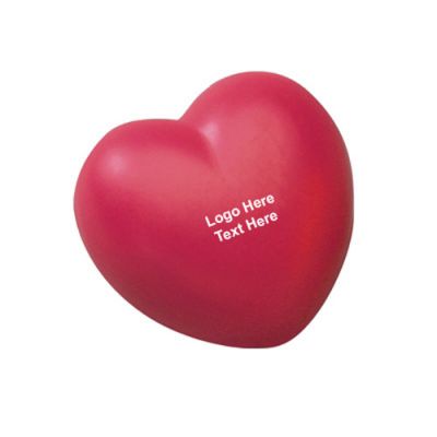 Custom Printed Heart Shaped Stress Relievers