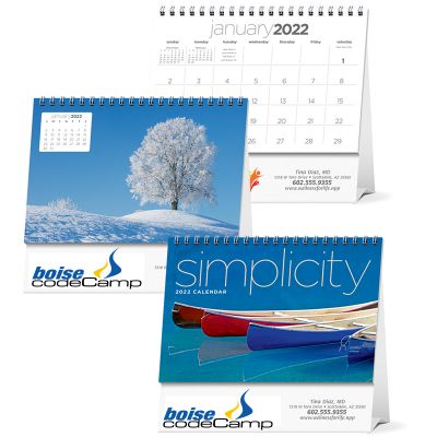 Custom Imprinted 2019 Simplicity Large Desk Calendars