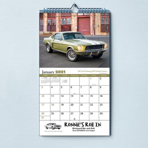 2020 Muscle Cars Stapled Wall Calendars
