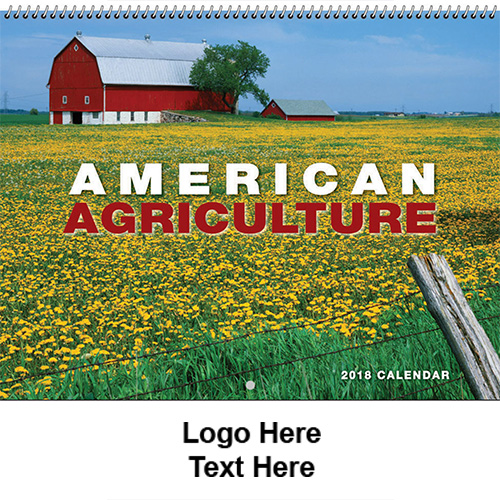 Customized 2017 American Agriculture Spiral Wall Calendars