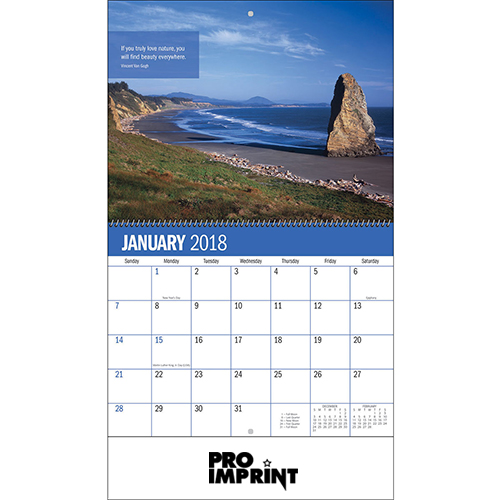 Customized 2017 Inspiration Spiral Wall Calendars