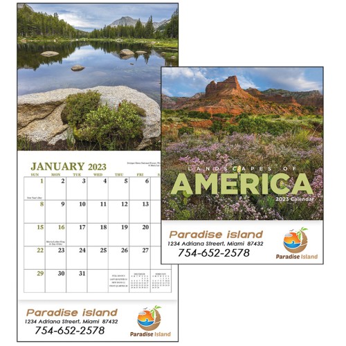 Promotional Logo 2017 Landscapes of America Mini Wall Calendars