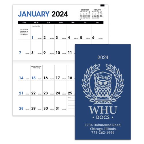 Custom Imprinted 2018 Monthly Pocket Planner