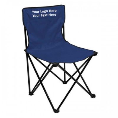 Custom Printed Economy Folding Chairs Royal Blue