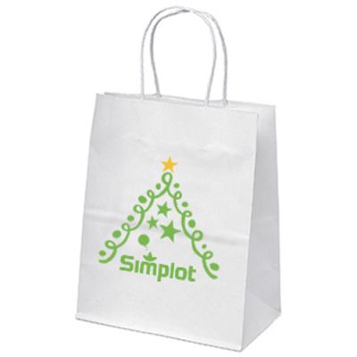 Custom Imprinted Mini-White Paper Bags