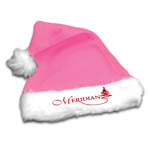 Custom Printed Plush Santa Hats