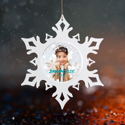 Custom Printed Snap-In Snowflakes