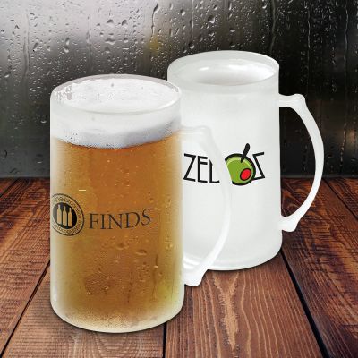 Customized 16 Oz Freezer Beer Mugs
