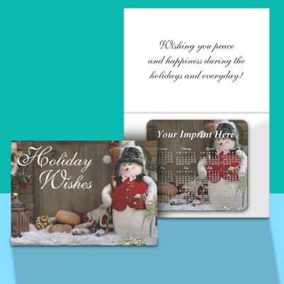 Customized Greeting Cards with Magnetic Calendar