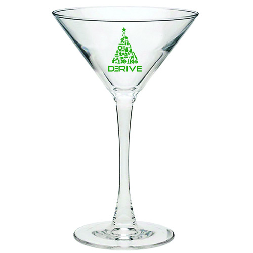 Promotional Logo Tall Stem 7.25 Oz Martini Glasses