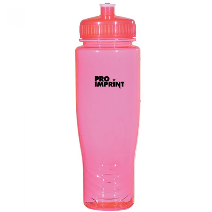 28 Oz Pink Awareness Poly-Clean Bottles