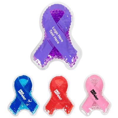Promotional Awareness Ribbon Shaped Hot and Cold Packs
