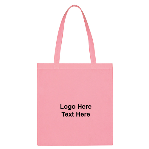 Pink Awareness Non-Woven Economy Tote Bags