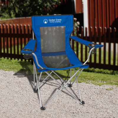 Custom Mesh Folding Chairs with Carrying Bag