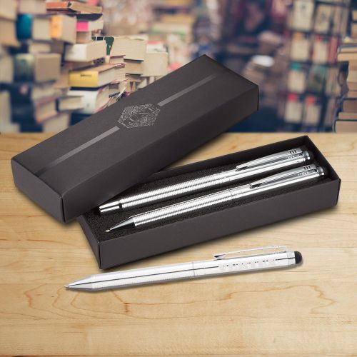 Custom Printed Luxe Brighton Stylus Pen Sets Imprinted  Blank  Sample