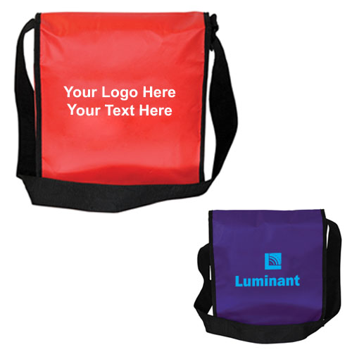 promotional logo non woven laminated messenger bags