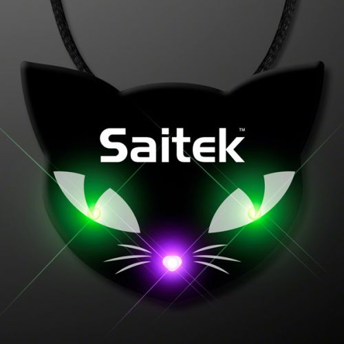 LED Halloween Jewelry Spooky Cat Eyes Necklaces
