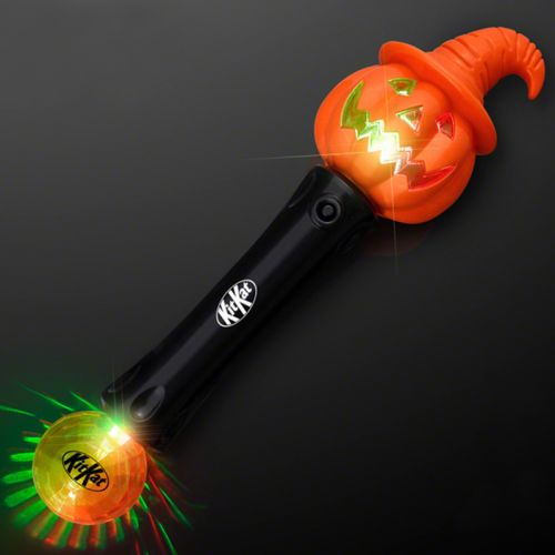 LED Witchy Pumpkin Wands with Sound and Light