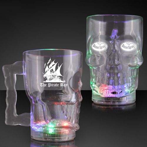 Light Up Skull Halloween Party Mugs
