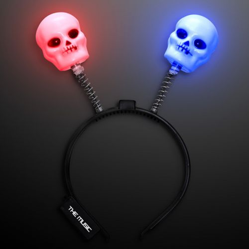 Spooky Skull Light Up Headband Boppers