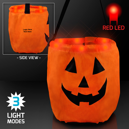 Personalized LED Pumpkin Halloween Bags
