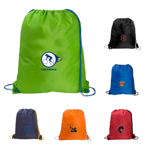 customized large drawstring sport pack bags