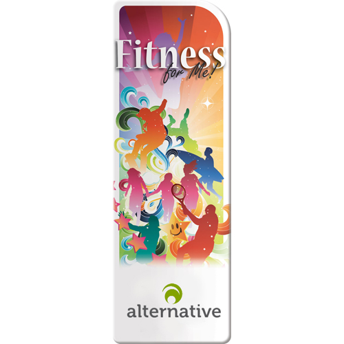 Custom Imprinted Fitness For Me Bookmarks