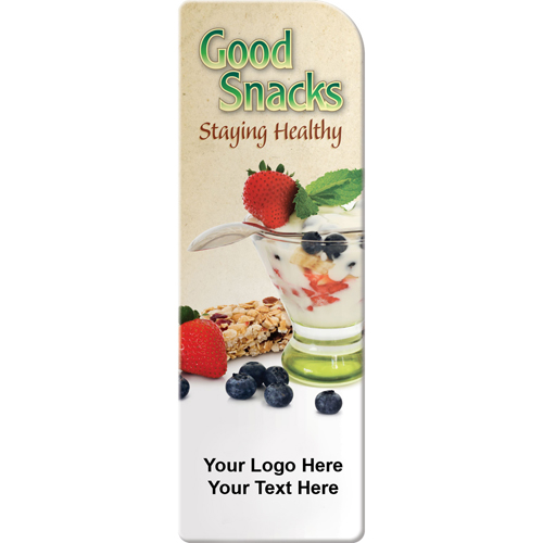 Promotional Logo Good Snacks Staying Healthy Bookmarks