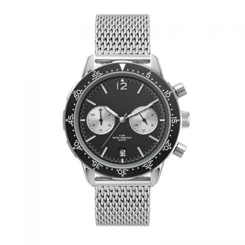 Silver Metal Chronograph Men's Watches